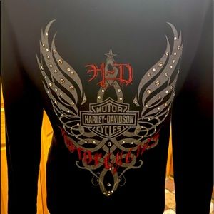 Harley-Davidson Black and Red Sweatshirt